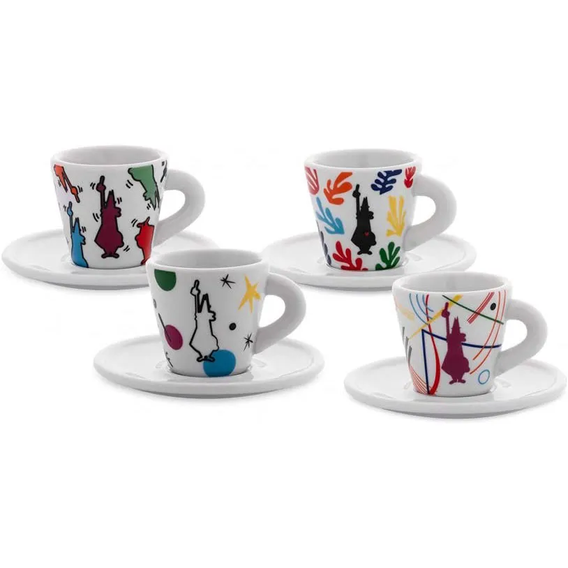 Set 4 tazzine espresso Arte Bialetti 3
