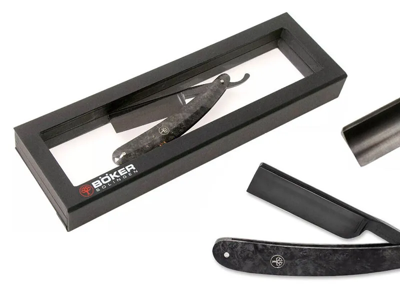 Rasoio a mano libera 6/8 Black Ambonia 140919 Boker: proposta 2