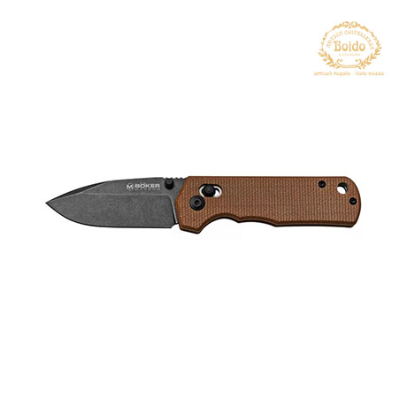 Coltello Rockstub Brown Micarta Boker