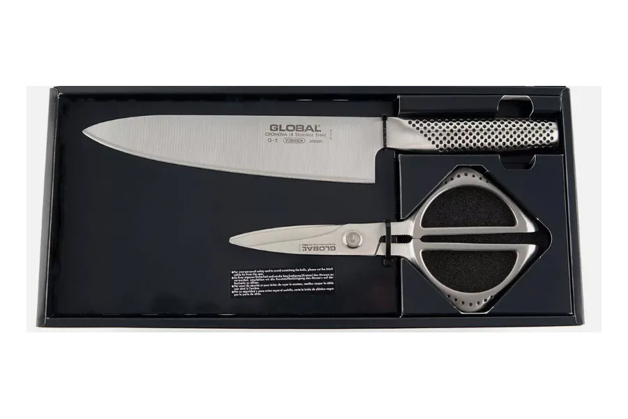 Set Global G-2210 Coltello Chef + Forbici 2