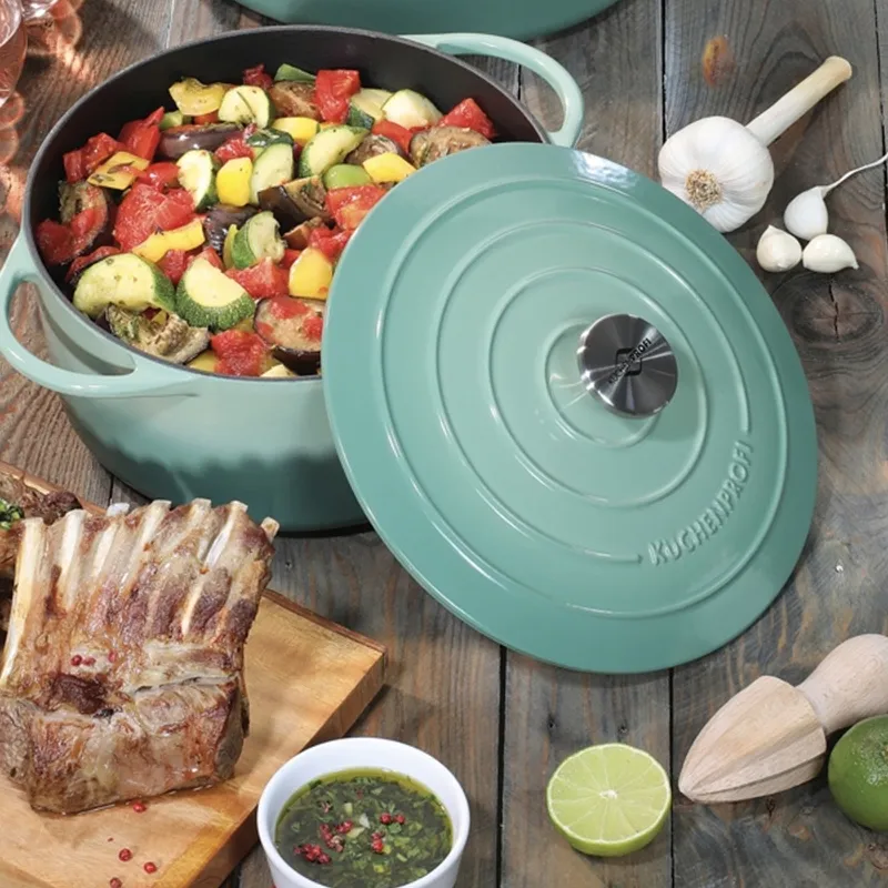 Casseruola tonda in ghisa cm. 24 Kuchenprofi 2