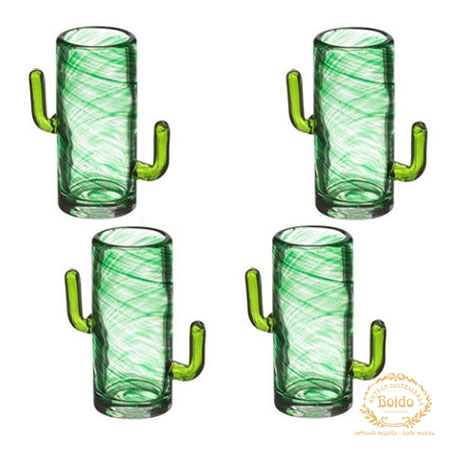Set 4 bicchieri per tequila Cactus Mixology