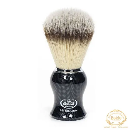 Pennello da barba in tasso sintetico fibra di carbonio 0146650 Omega