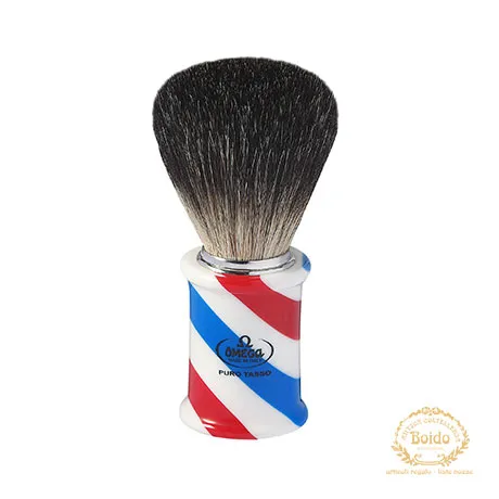 Pennello Barber Pole in tasso Omega