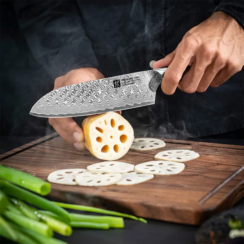 Coltello Tanrei santoku in damasco Zwilling 2